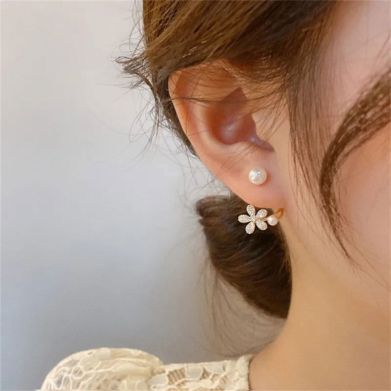 Fashion Punk Irregular Liquid Earrings Hip-Hop Personality Metal Hollow Earrings Clip Girls Party Jewelry Gifts Y2K Accessories - Slobuy