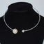 Fashion Rhinestone Heart Collar Choker Necklace for Women Simple Open Collar Necklace Torques Jewelry Accessories - Slobuy