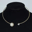 Fashion Rhinestone Heart Collar Choker Necklace for Women Simple Open Collar Necklace Torques Jewelry Accessories - Slobuy