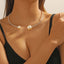 Fashion Rhinestone Heart Collar Choker Necklace for Women Simple Open Collar Necklace Torques Jewelry Accessories - Slobuy