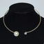 Fashion Rhinestone Heart Collar Choker Necklace for Women Simple Open Collar Necklace Torques Jewelry Accessories - Slobuy