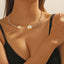 Fashion Rhinestone Heart Collar Choker Necklace for Women Simple Open Collar Necklace Torques Jewelry Accessories - Slobuy