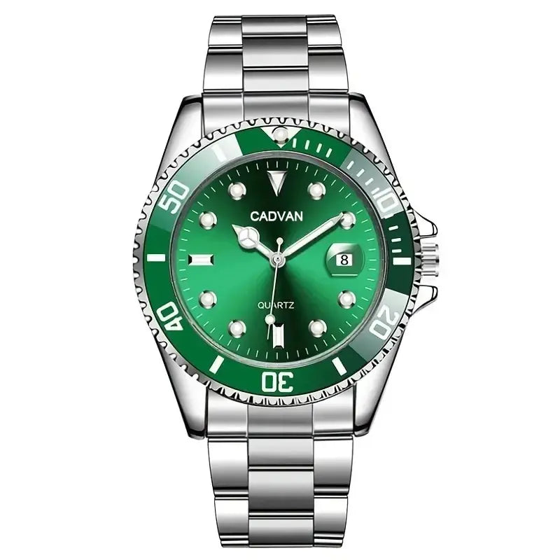 Fashion Watch Casual Clock Montre Homme Business Men Quartz Watch Calendar Green Water Wok Ghost Sport Men Wristwatch - Slobuy