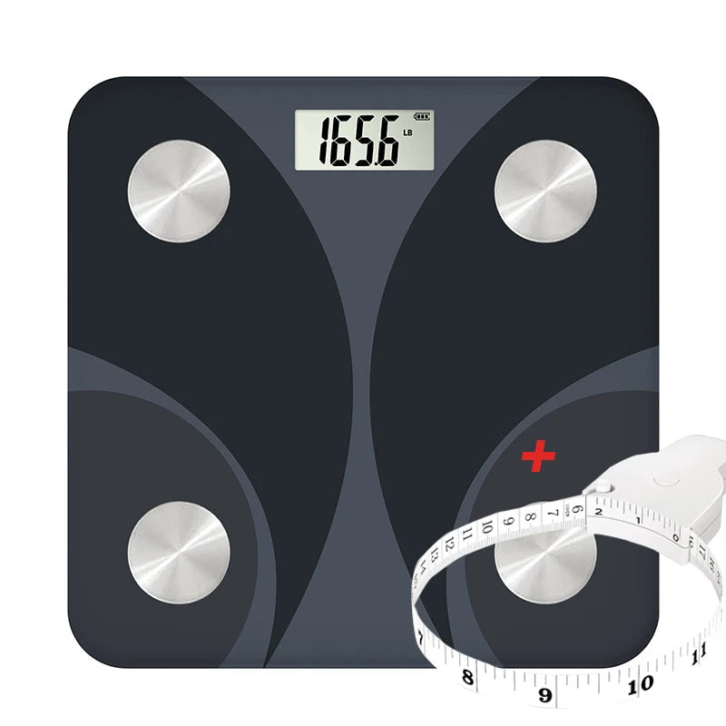 Fashion Weight Scale Bluetooth Body Fat Accurate Mobile Phone Analyzer App BMI Smart Electronic Analyzer For Bathroom - Slobuy