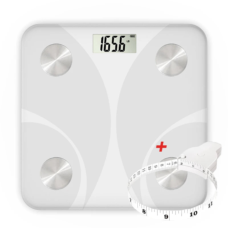 Fashion Weight Scale Bluetooth Body Fat Accurate Mobile Phone Analyzer App BMI Smart Electronic Analyzer For Bathroom - Slobuy