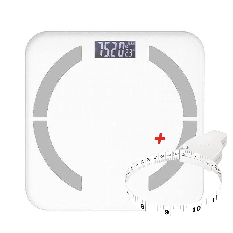 Fashion Weight Scale Bluetooth Body Fat Accurate Mobile Phone Analyzer App BMI Smart Electronic Analyzer For Bathroom - Slobuy