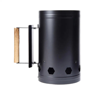 Fast Charcoal Ignition Barrel Carbon Stove Outdoor Barbecue Fire Starter Bucket for Outdoor Convenience Black - Slobuy