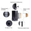 Fast Charcoal Ignition Barrel Carbon Stove Outdoor Barbecue Fire Starter Bucket for Outdoor Convenience Black - Slobuy