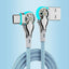 Fast Charging 180 Degree Rotation Cable Alloy Micro Type C Data Cable for Huawei Samsung Xiaomi Braided Phone Charger Accessory - Slobuy