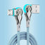 Fast Charging 180 Degree Rotation Cable Alloy Micro Type C Data Cable for Huawei Samsung Xiaomi Braided Phone Charger Accessory - Slobuy