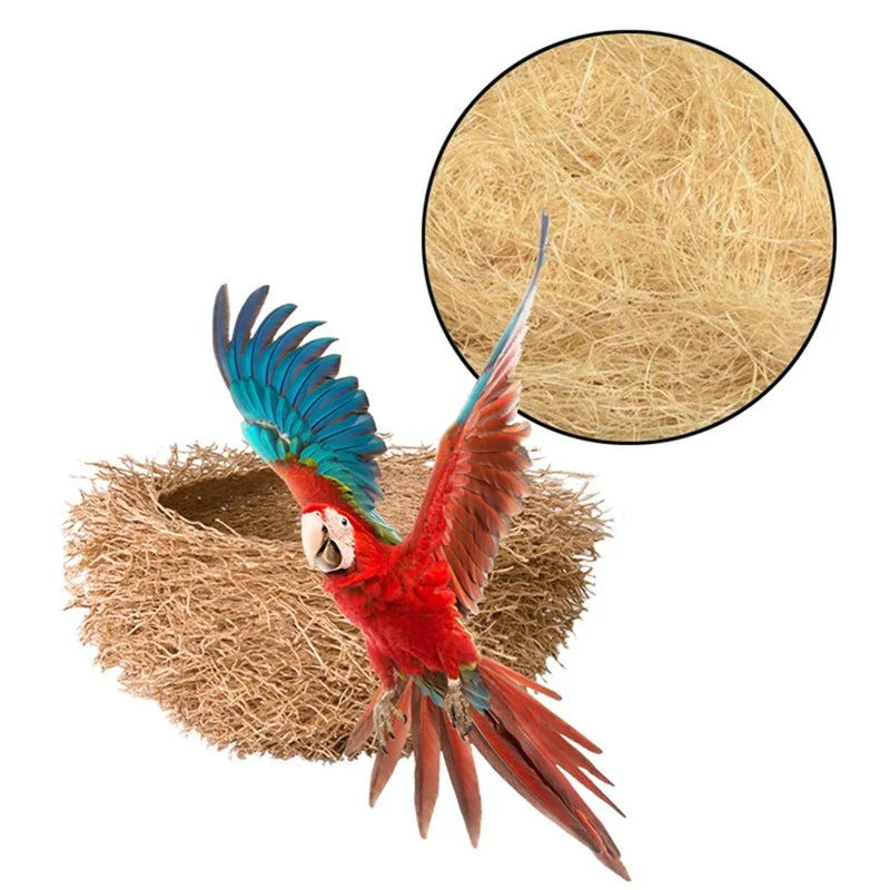 1 Pack 30g Jute Nesting Material Nest / Fibre Aviary Birds Canaries Finches Nest Filled Grass Bird Cage Accessories Decoration - Slobuy
