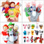 Finger Puppets Set Baby 10 pcs Animals Plush Doll Hand Cartoon  Family Hand Puppet Cloth theater Educational Toys for Kids Gifts - Slobuy