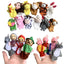 Finger Puppets Set Baby 10 pcs Animals Plush Doll Hand Cartoon  Family Hand Puppet Cloth theater Educational Toys for Kids Gifts - Slobuy