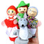 Finger Puppets Set Baby 10 pcs Animals Plush Doll Hand Cartoon  Family Hand Puppet Cloth theater Educational Toys for Kids Gifts - Slobuy