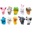 Finger Puppets Set Baby 10 pcs Animals Plush Doll Hand Cartoon  Family Hand Puppet Cloth theater Educational Toys for Kids Gifts - Slobuy