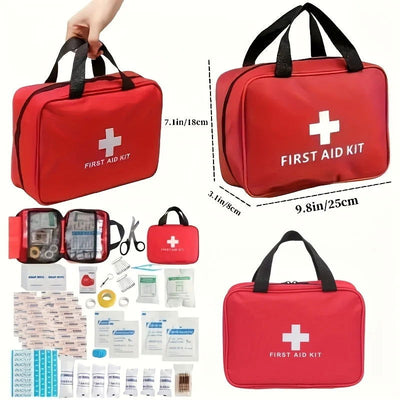 First Aid Kit, Multi-purpose Emergency Medical Portable Medical Bag, Outdoor Multi-functional First Aid Bag Home Emergency Bag - Slobuy