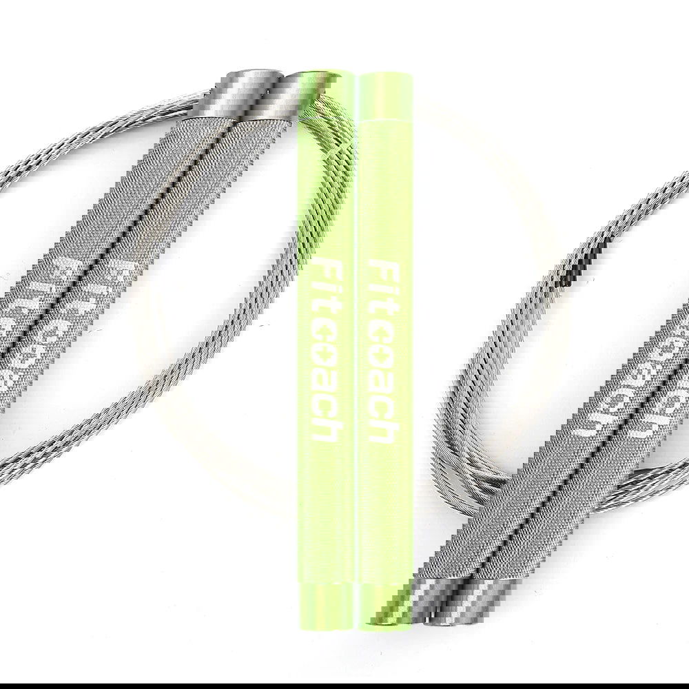Fitcoach Speed Jump Rope Adjustable Aluminum Skipping Rope for Fitness, Endurance Exercise,Intensity Training - Slobuy