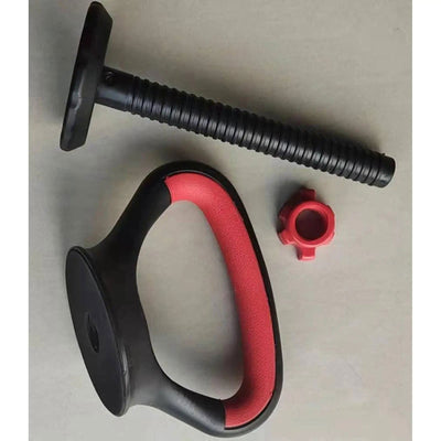 Fitness Adjustable Metal Kettlebell Handle for Weight Plates Arm Strength Workout Kettle Bell Grip Dumbbell - Slobuy