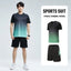 Fitness Clothes Men'S Ice Silk Quick-Dry Sportswear Set Summer Short-Sleeved T-Shirt Morning Running Basketball Training Room Sh - Slobuy
