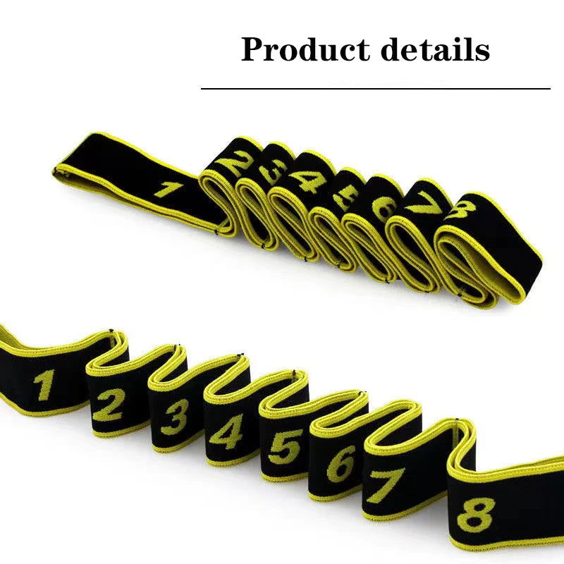 Fitness Exercise Women Man Latin Dance Elastic Stretch Belt Exercise Pull Strap Sports Yoga Resistance Band For Body Building - Slobuy