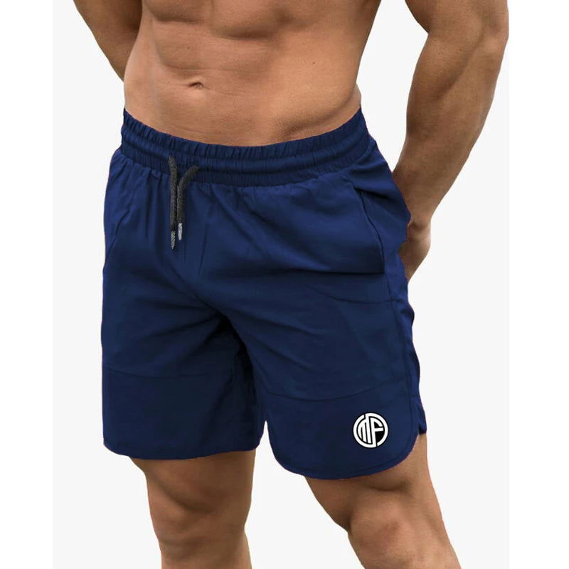 Fitness Shark Summer Jogger Shorts Men Patchwork Running Sports Workout Shorts Quick Dry Training Gym Athletic Shorts - Slobuy
