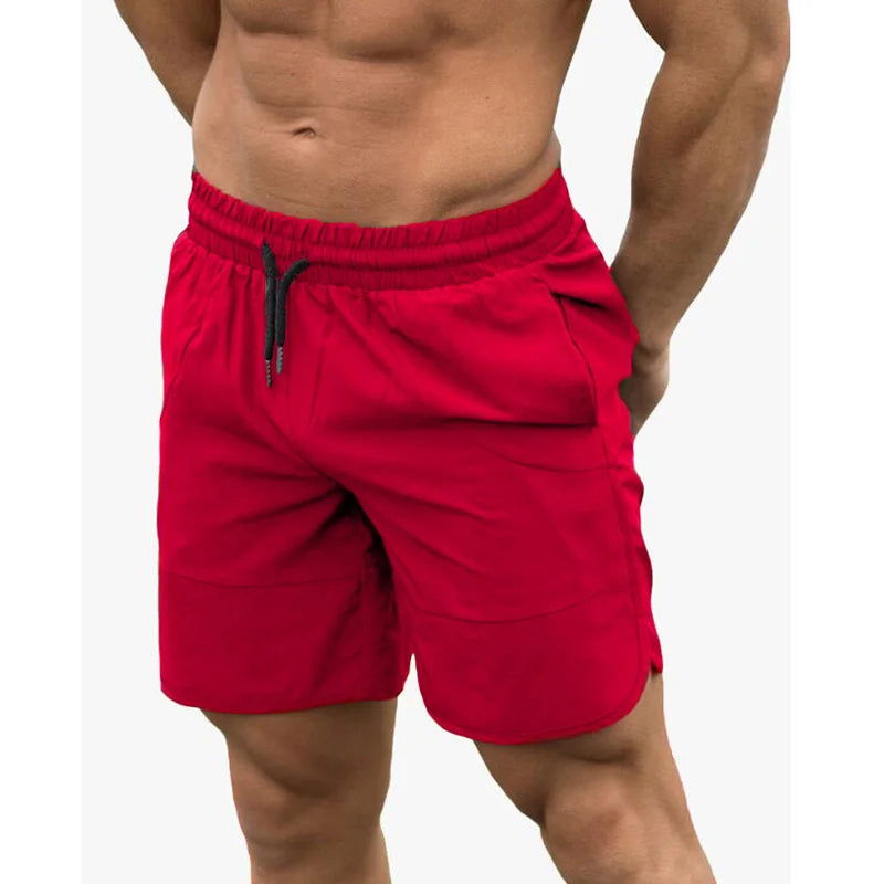 Fitness Shark Summer Jogger Shorts Men Patchwork Running Sports Workout Shorts Quick Dry Training Gym Athletic Shorts - Slobuy