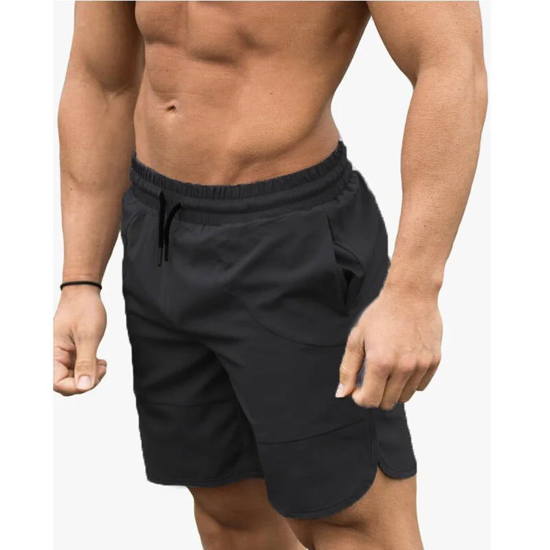 Fitness Shark Summer Jogger Shorts Men Patchwork Running Sports Workout Shorts Quick Dry Training Gym Athletic Shorts - Slobuy