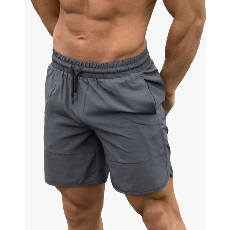 Fitness Shark Summer Jogger Shorts Men Patchwork Running Sports Workout Shorts Quick Dry Training Gym Athletic Shorts - Slobuy