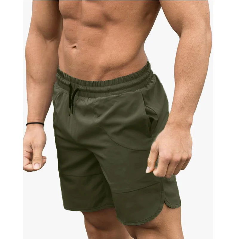 Fitness Shark Summer Jogger Shorts Men Patchwork Running Sports Workout Shorts Quick Dry Training Gym Athletic Shorts - Slobuy