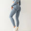 Fitness Women Sport Seamless Leggings High Waist Elastic Solid Yoga Leggings Gym Jogging Quick Dry Push Up Slim Pants Female - Slobuy