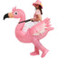 Flamingo Inflatable Costume Christms Mascot Halloween Costume for Women Adults Kids Cartoon Anime Mascot Cosplay for Party - Slobuy