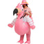 Flamingo Inflatable Costume Christms Mascot Halloween Costume for Women Adults Kids Cartoon Anime Mascot Cosplay for Party - Slobuy