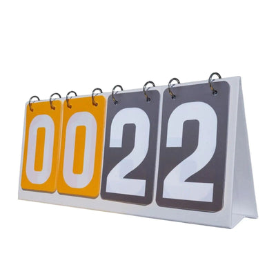 Flip Score Board Portable Scoring Board Tabletop Scoreboard for Basketball Tennis Ball Sports - Slobuy