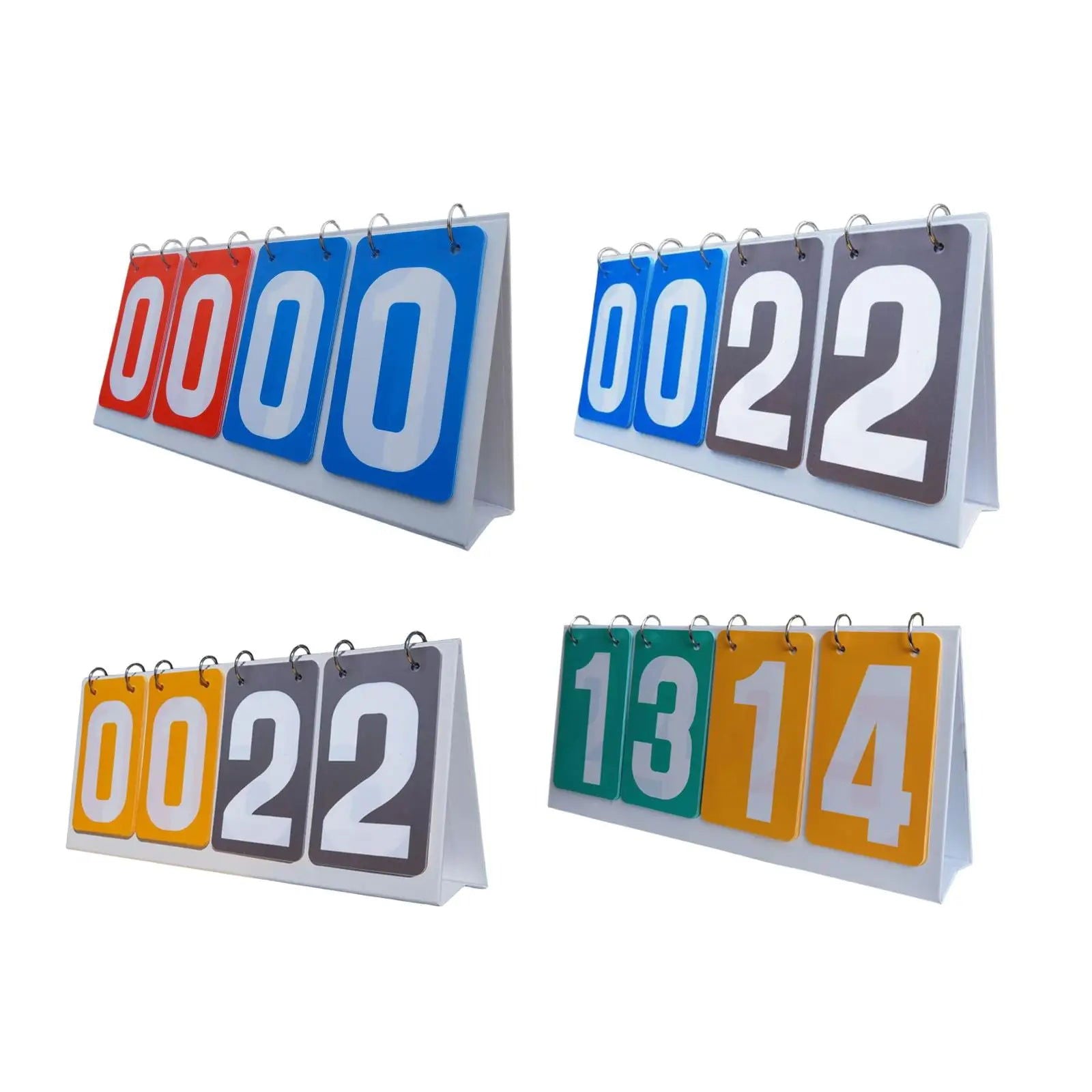 Flip Score Board Portable Scoring Board Tabletop Scoreboard for Basketball Tennis Ball Sports - Slobuy