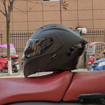Flip Up Motorcycle Helmet Double lens full face helmet High quality DOT approved Moto cascos motociclistas capacete - Slobuy
