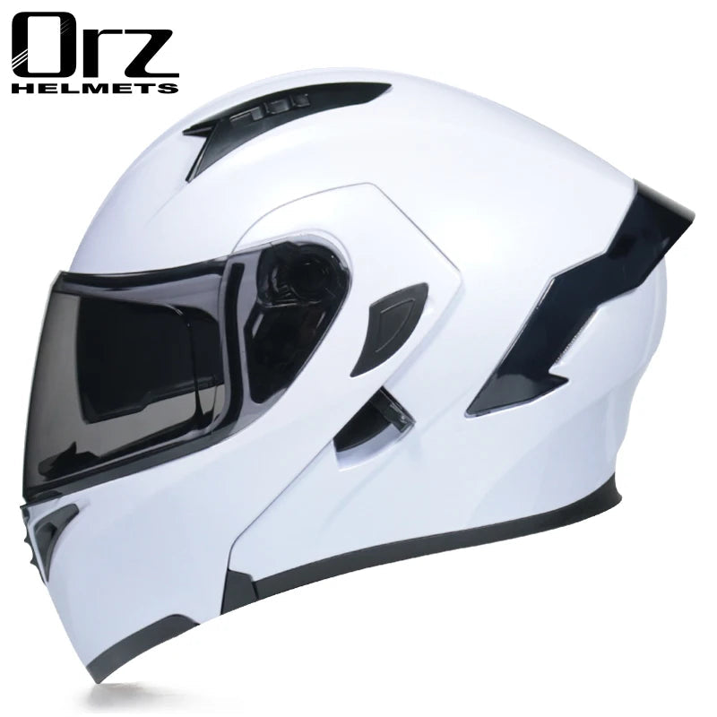 Flip Up Motorcycle Helmet Double lens full face helmet High quality DOT approved Moto cascos motociclistas capacete - Slobuy