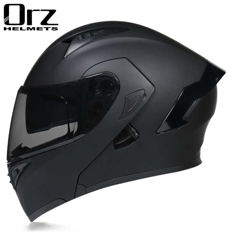 Flip Up Motorcycle Helmet Double lens full face helmet High quality DOT approved Moto cascos motociclistas capacete - Slobuy