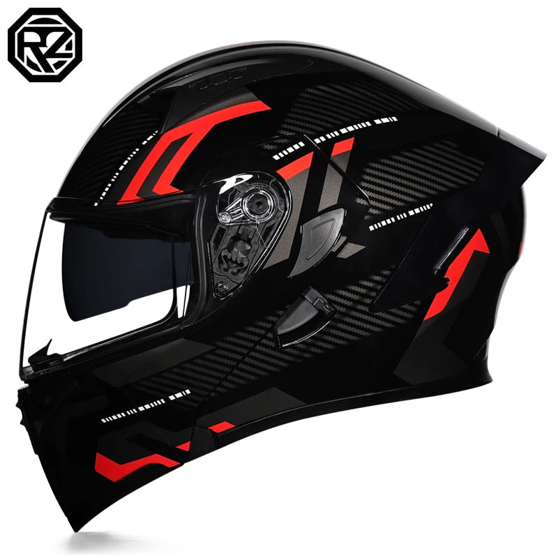 Flip Up Motorcycle Helmet Double lens full face helmet High quality DOT approved Moto cascos motociclistas capacete - Slobuy