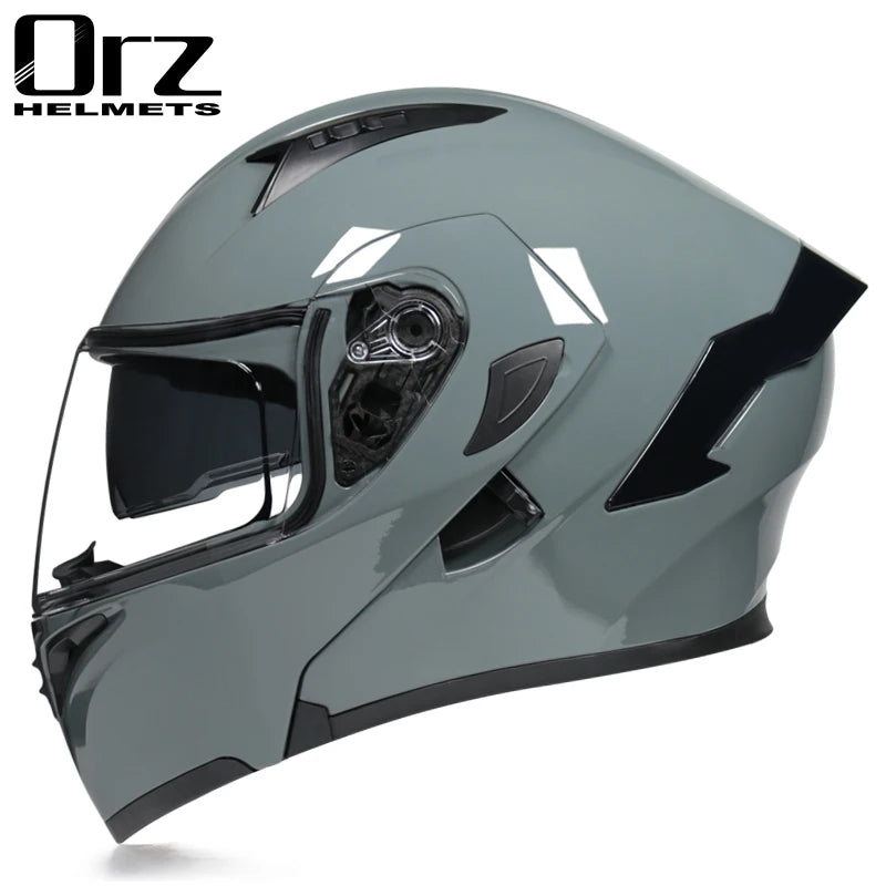 Flip Up Motorcycle Helmet Double lens full face helmet High quality DOT approved Moto cascos motociclistas capacete - Slobuy