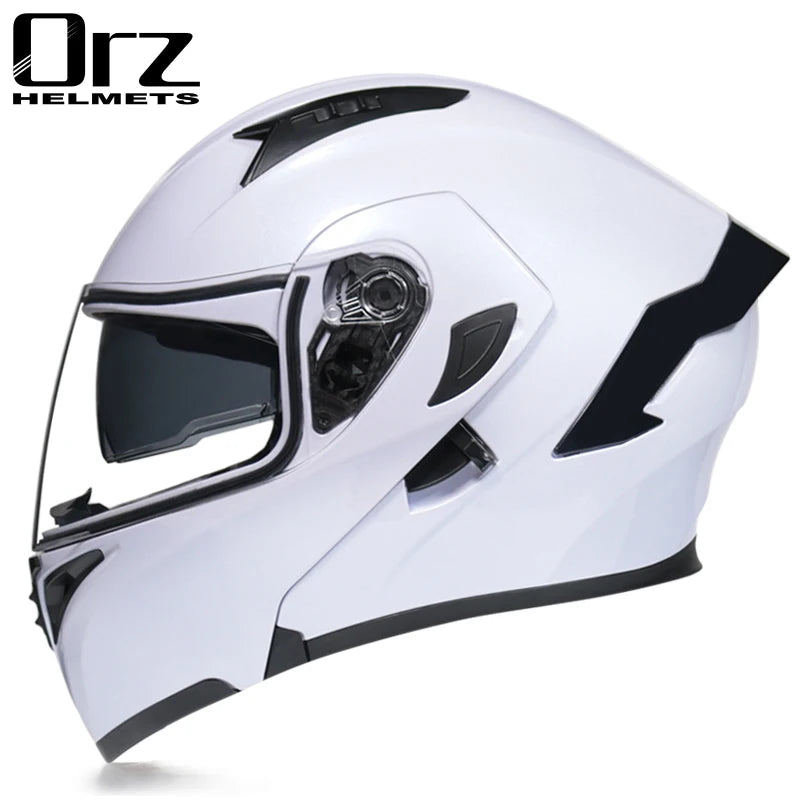 Flip Up Motorcycle Helmet Double lens full face helmet High quality DOT approved Moto cascos motociclistas capacete - Slobuy