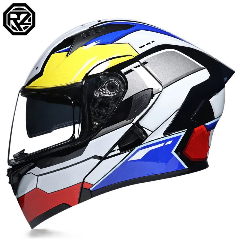 Flip Up Motorcycle Helmet Double lens full face helmet High quality DOT approved Moto cascos motociclistas capacete - Slobuy