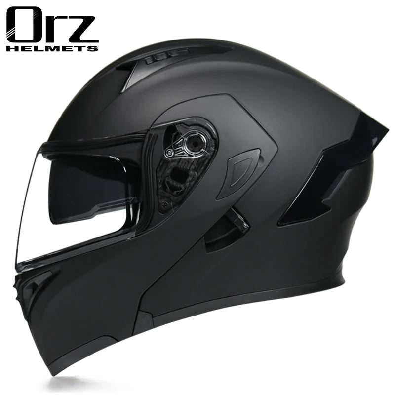 Flip Up Motorcycle Helmet Double lens full face helmet High quality DOT approved Moto cascos motociclistas capacete - Slobuy