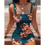 Floral Tight Camisole Dress For Women 2024 Spring Summer Beach  Female Clothing Sexy Club Mini Skirt Vestidos Casual Short Dress - Slobuy