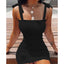 Floral Tight Camisole Dress For Women 2024 Spring Summer Beach  Female Clothing Sexy Club Mini Skirt Vestidos Casual Short Dress - Slobuy
