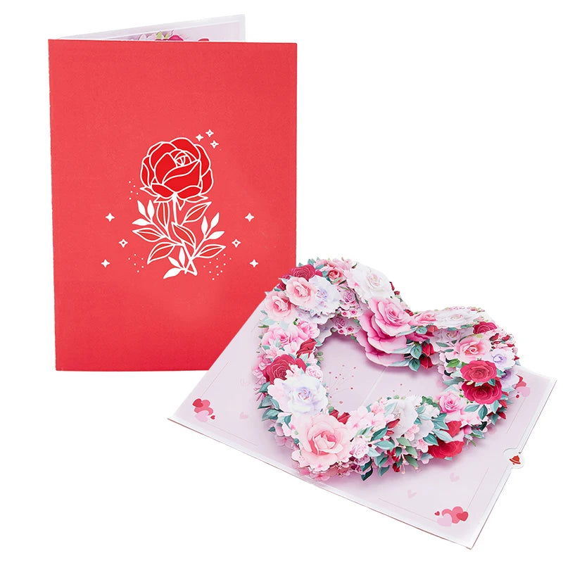Flower Birthday Card Floral Thank you Card Wedding Invitations Cherry Blossom Gifts For Mothers Day Anniversary Greeting Cards - Slobuy