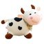 Fluffy Cow Plush Toy Cuddle Pillow Baby Soothing Toy Cute Soft Children's Animals Doll Toy 11inch Plush Stuffed Toys for Girls - Slobuy