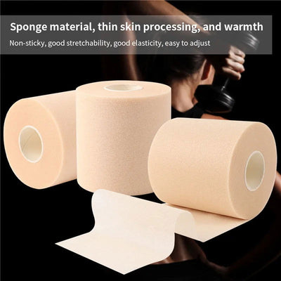 Foam Bandage Elbow Knee Pads Film Foam Underwrap Sports Pre-Wrap For Athletic Tape Sponge Skin Film Self-Adhesive Elastic - Slobuy