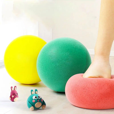 Foam Silent Basketball Easy to Grip Low Noise Bouncing Basketball Indoor Activities Squeezable Indoor Training Ball Kids - Slobuy