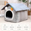 Foldable Dog House Indoor Warm Sofa Kennel Bed Mat for Small Medium Large Dogs Cats Warm Puppy Cave Cat Nest Winter Pet Products - Slobuy