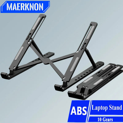 Foldable Laptop Stand Adjustable Portable Notebook Bracket Support Base ABS Holder For Macbook Air Pro Accessories Convenient - Slobuy